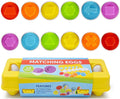 Easter Matching Eggs Connect Eggs Parlour Games Toys Gifts for 2 3 Years Old Kids Toddler Baby Girls Boys Shape Color