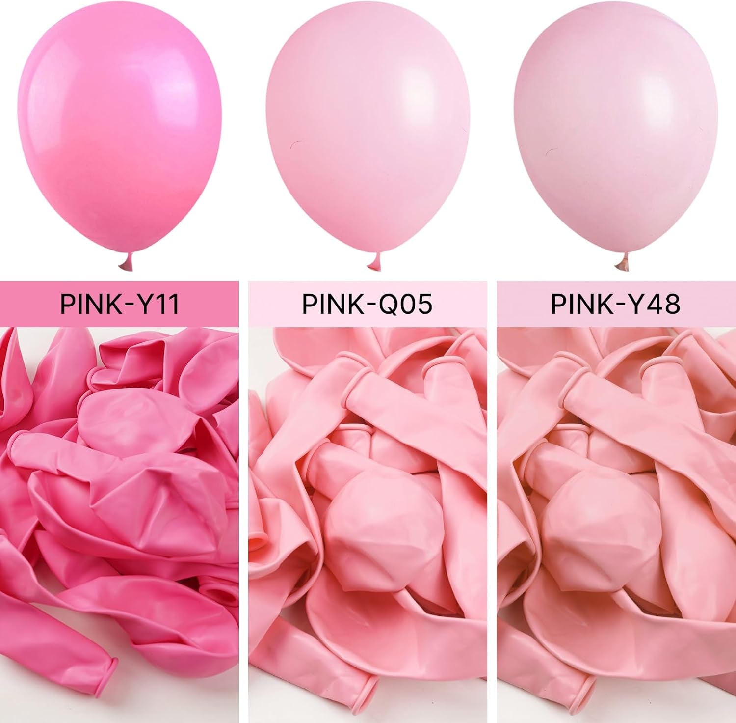 Pastel Pink Balloons, 50 Pcs 12 Inch Pink Balloons, Baby Pink Balloons for Balloon Garland Balloon Arch as Birthday Party Decorations, Wedding Decorations, Baby Shower Decorations, Pink-Q05