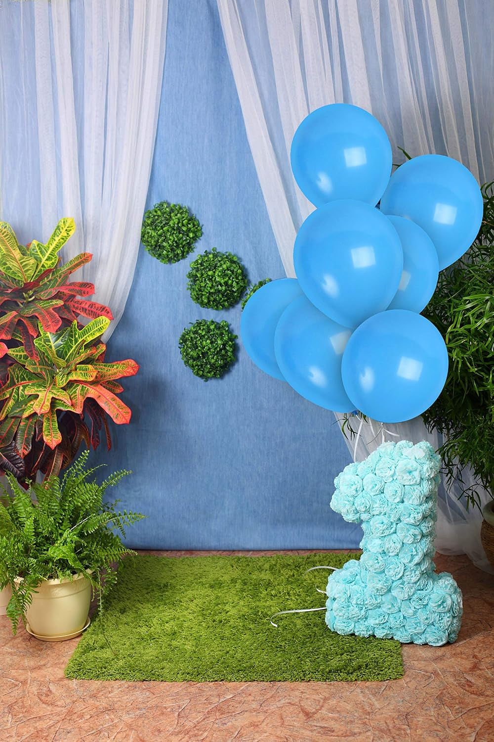 Light Blue Balloons 36 Pack - Pastel Baby Blue Balloons - 12In Latex Sky Color Party Supplies - Robins Egg Decorations