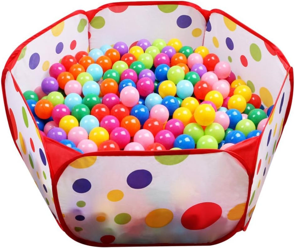 Kids Ball Pit Large Pop up Toddler Ball Pits Tent for Toddlers Girls Boys for Indoor Outdoor Baby Playpen W/Zipper Storage Bag, Balls Not Included (Ared)