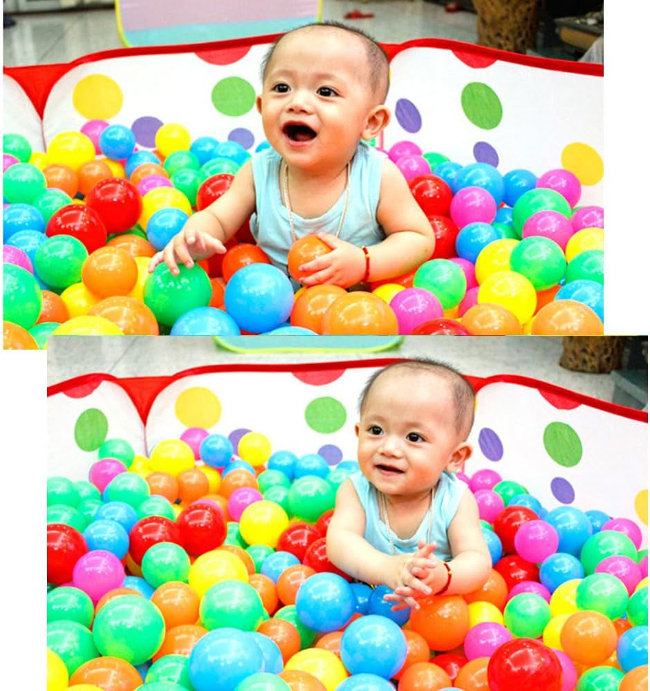 Kids Ball Pit Large Pop up Toddler Ball Pits Tent for Toddlers Girls Boys for Indoor Outdoor Baby Playpen W/Zipper Storage Bag, Balls Not Included (Ared)